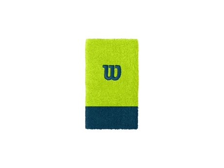 Wilson Extra Wide W Wristband Lime Pop/Majolica