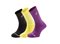 Babolat Ponožky 3 Pairs Pack Black/Purple/Yellow 2017
